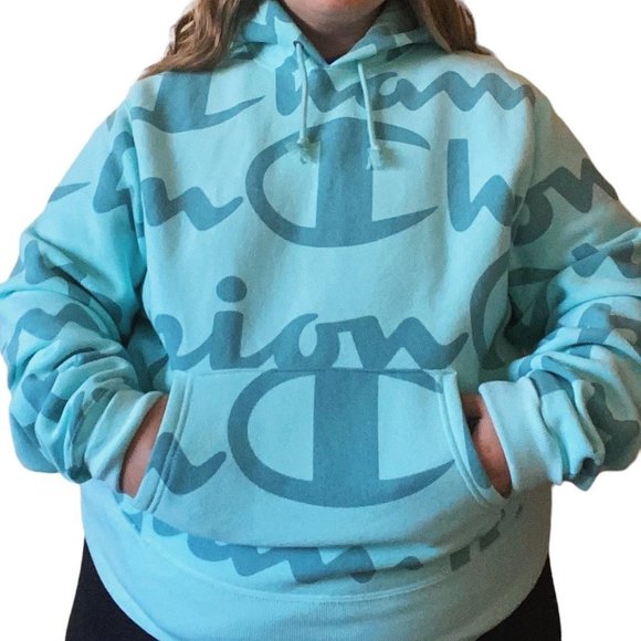 Champion Other - Blue Champion Hoodie Size L
